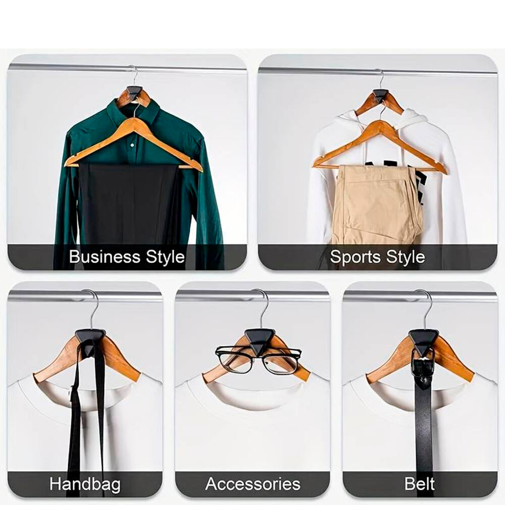 36 Piezas Ganchos para Perchas de Plástico - Mini Organizador Clip para Colgar y Optimizar Espacio en el Armario