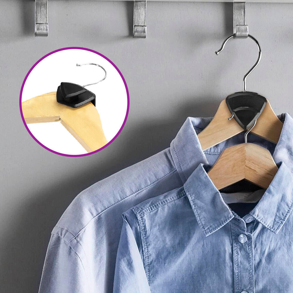 36 Piezas Ganchos para Perchas de Plástico - Mini Organizador Clip para Colgar y Optimizar Espacio en el Armario