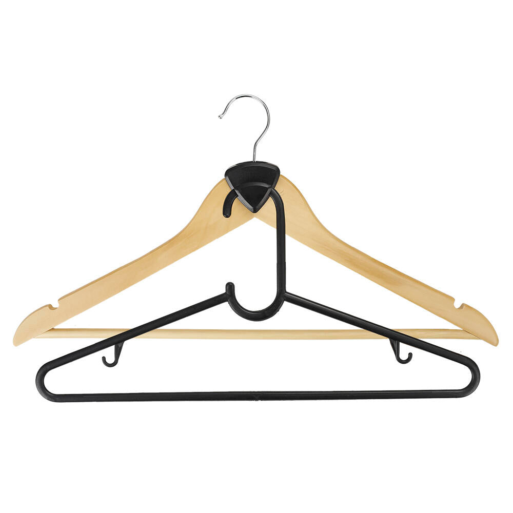 36 Piezas Ganchos para Perchas de Plástico - Mini Organizador Clip para Colgar y Optimizar Espacio en el Armario